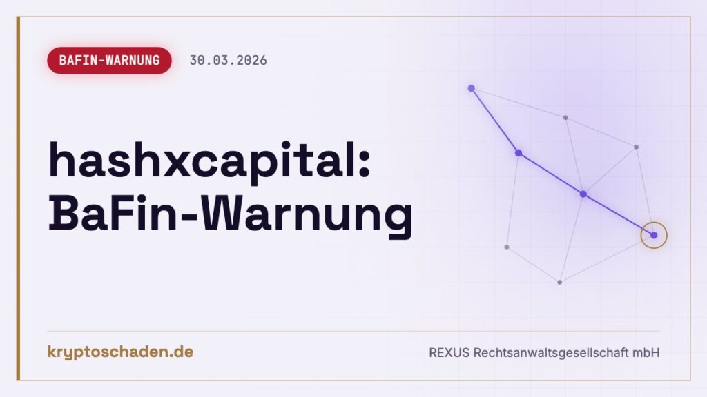 hashxcapital.com: Verdächtiger Erstkontakt? BaFin warnt