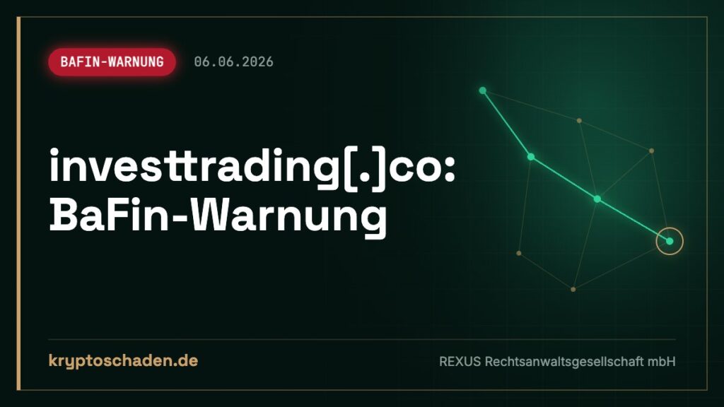 investtrading.co: BaFin meldet Fake-Broker – Auszahlung weg?