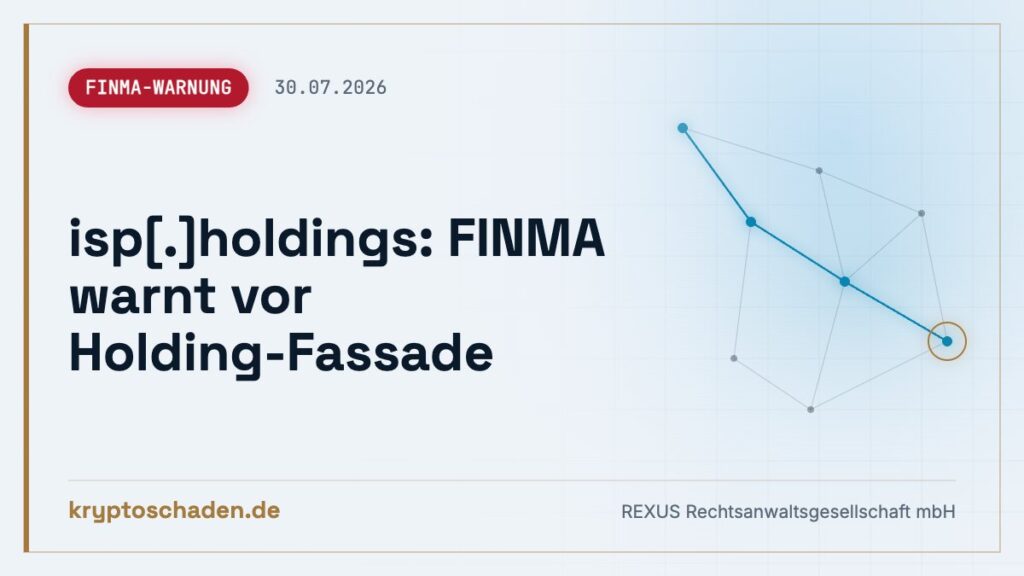 isp.holdings auf FINMA-Liste: Was Anleger jetzt tun