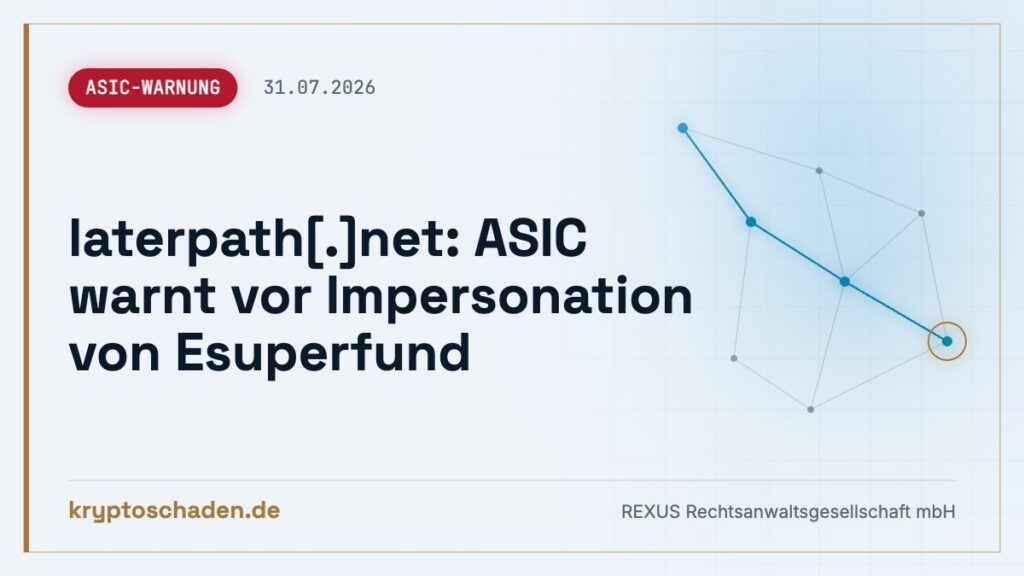 laterpath.net: Fake-Identität laut ASIC – Geld zurückholen?
