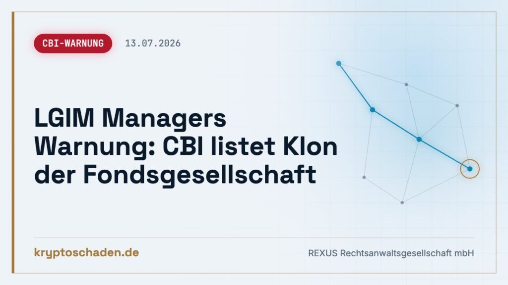 Fake-Klon einer irischen Fondsfirma: CBI warnt – überwiesen?
