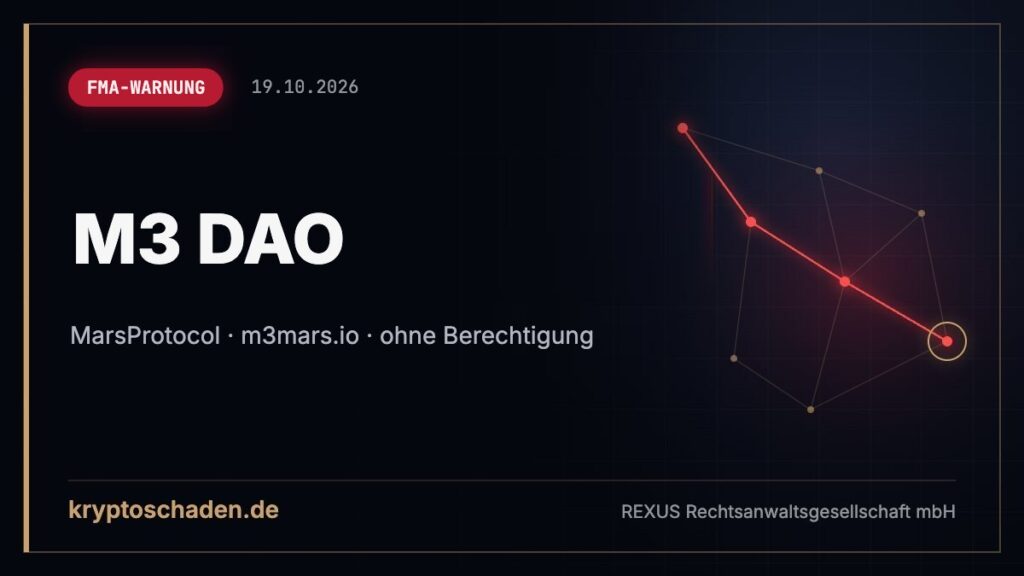 M3 DAO: FMA warnt vor MarsProtocol – schon investiert?