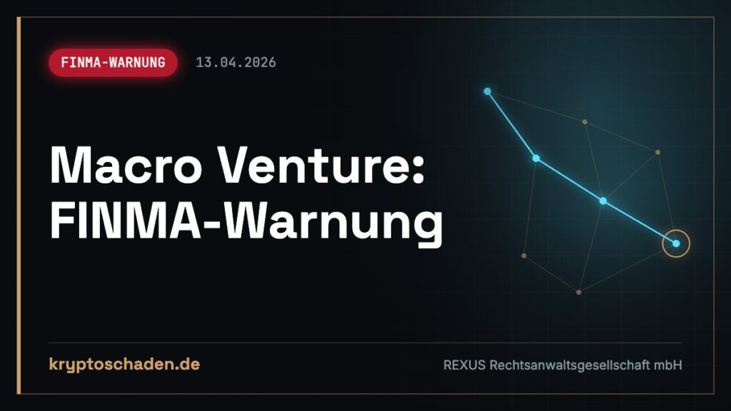 Macro Venture auf FINMA-Warnliste: Auszahlung verweigert?