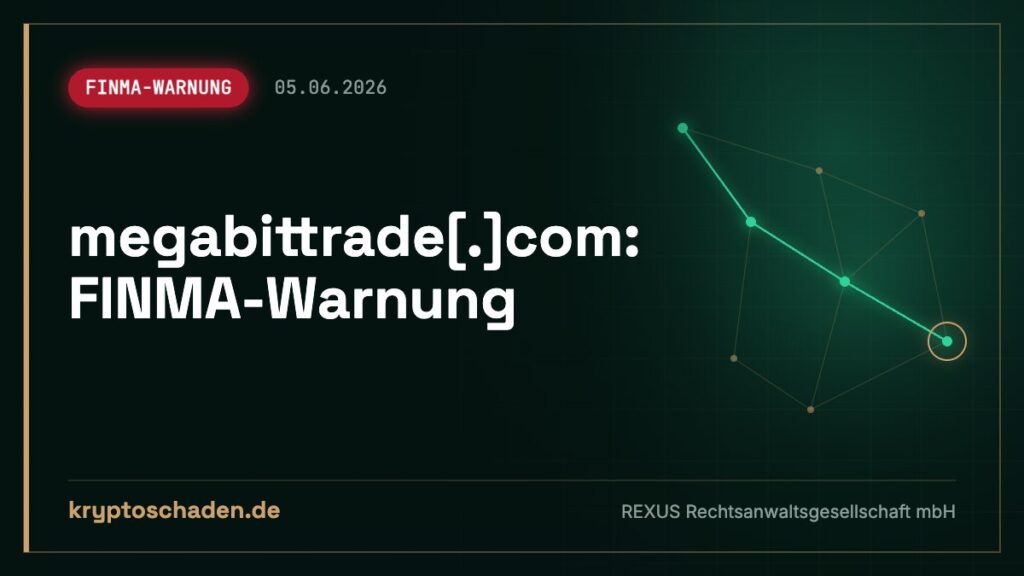 megabittrade.com: FINMA sieht Fake-Auftritt – Auszahlung?