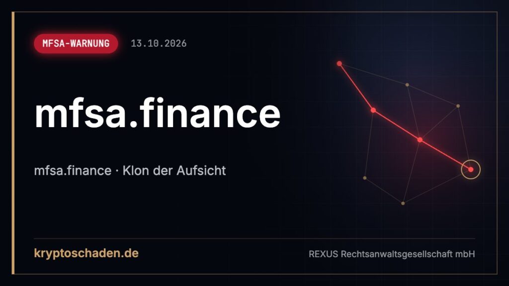 mfsa.finance: Fake-Behördenseite laut Aufsicht – Kontakt?