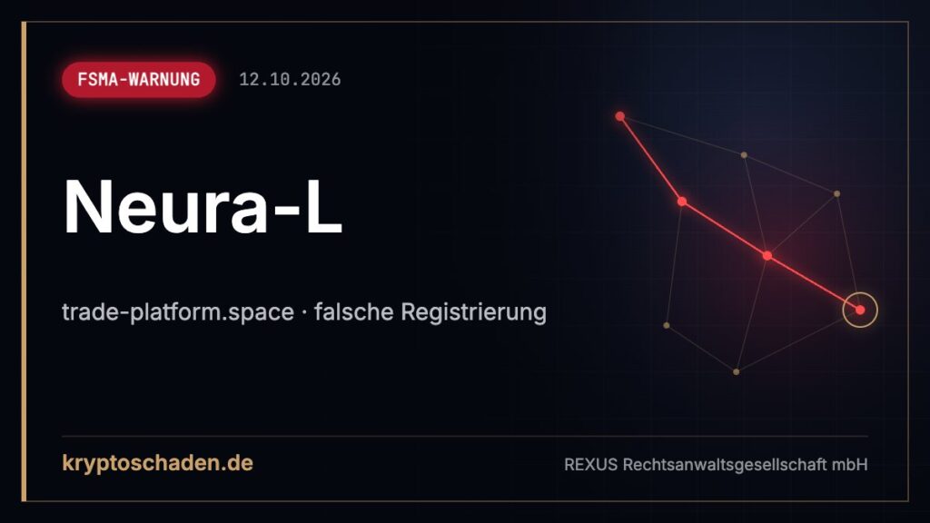 Neura-L: FSMA listet Betrugsplattform – schon eingezahlt?