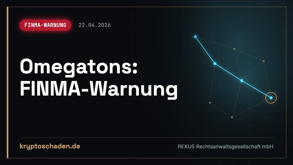 Omegatons auf FINMA-Warnliste: Wohin Ihr Geld floss