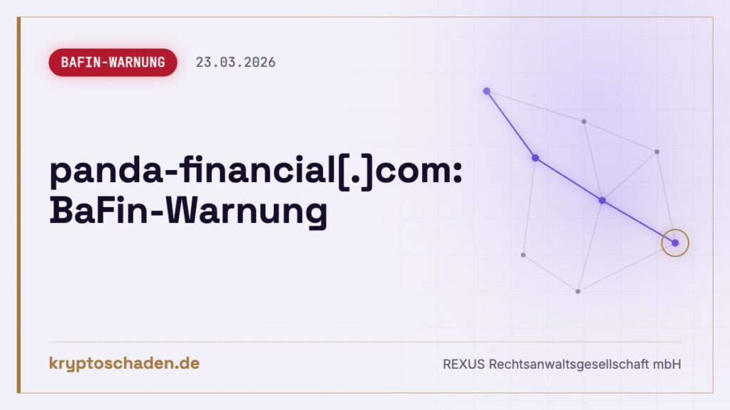 panda-financial.com: Fake-Fintech laut BaFin – Geld offen?