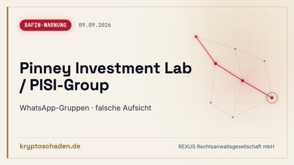 pisigroup.com und ZSP-KI: BaFin schildert Betrugsablauf