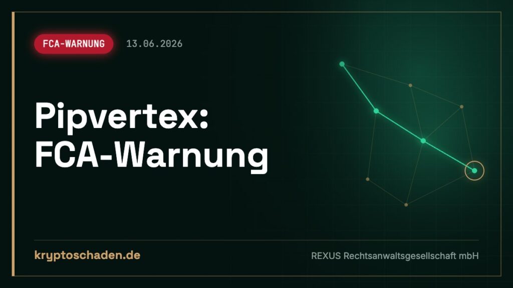 Pipvertex: Kommen Sie nicht an Ihr Geld? FCA warnt
