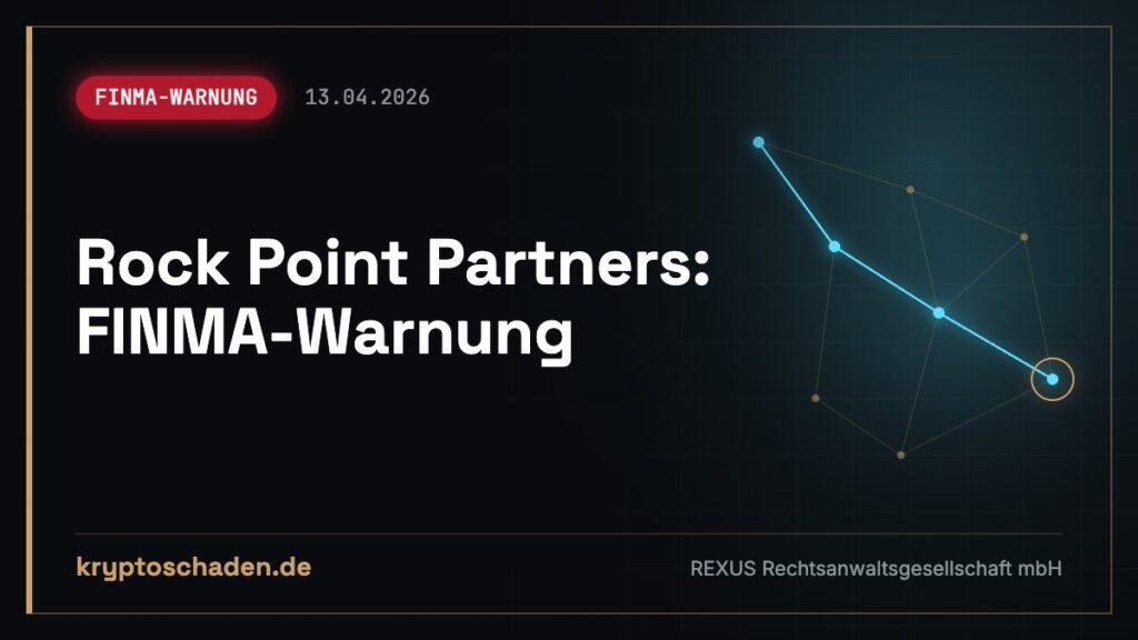 Rock Point Partners auf FINMA-Warnliste: Kapital zurückholen