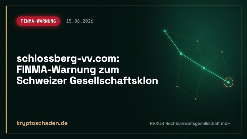 schlossberg-vv.com: Fake-Verwalter laut FINMA – Geld zurück?