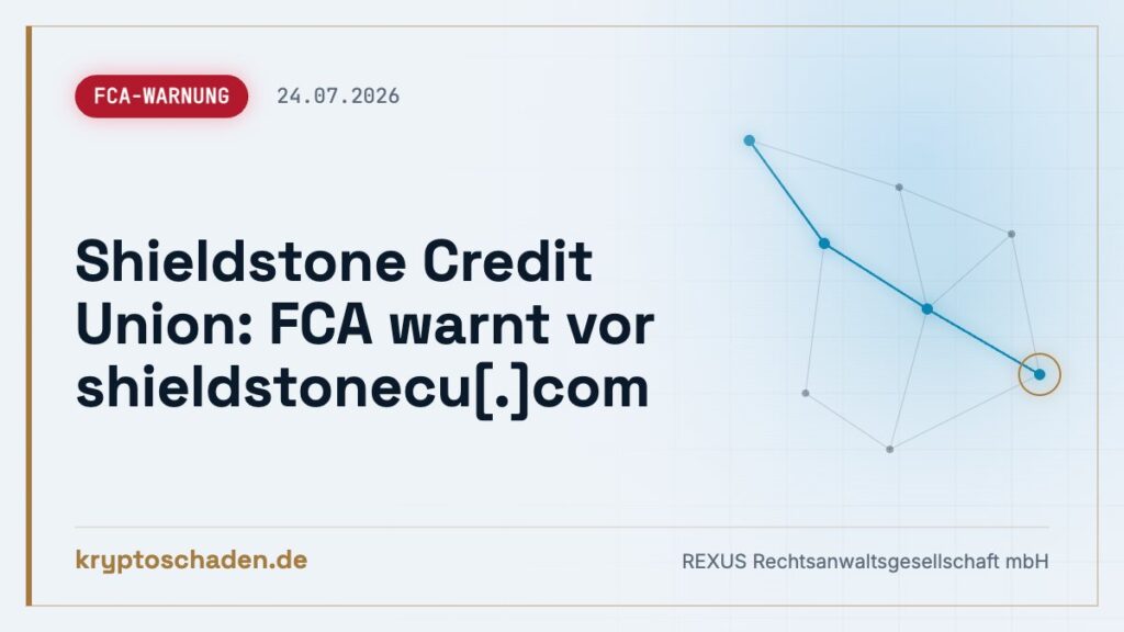 Shieldstone Credit Union nicht registriert – Konto eröffnet?