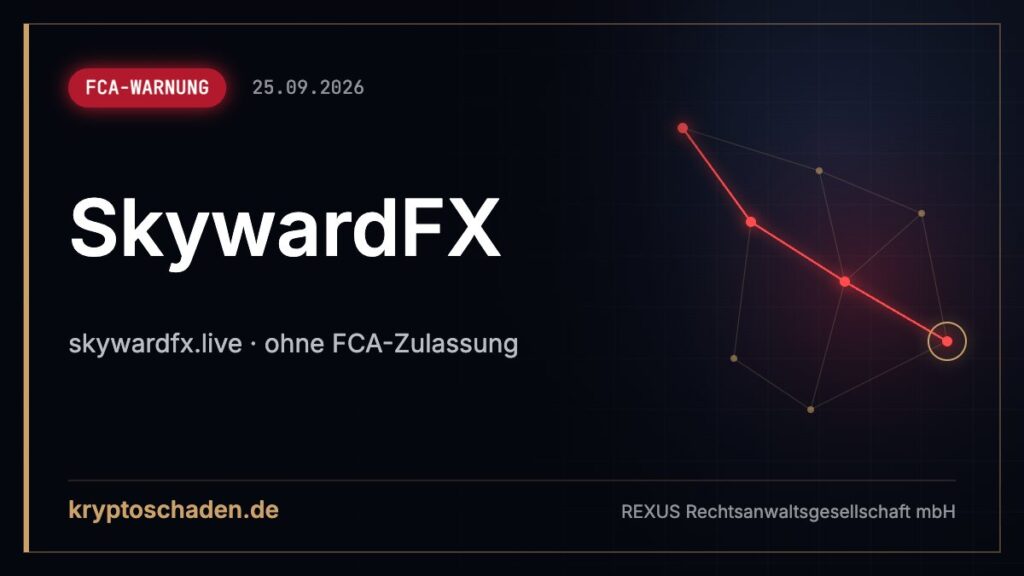 SkywardFX: FCA warnt vor Betrug – Verlust in die Steuer?