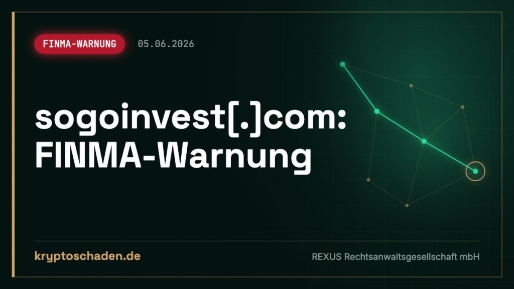 sogoinvest.com: Fake-Website laut FINMA – schon investiert?