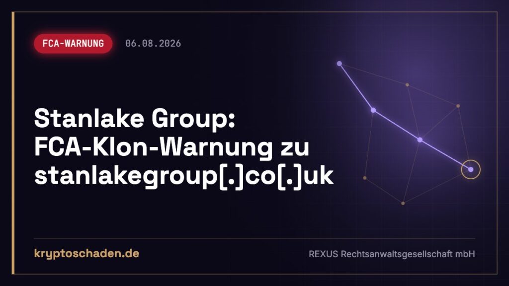 stanlakegroup.co.uk: FCA entlarvt Fake-Klon – Geld zurück?