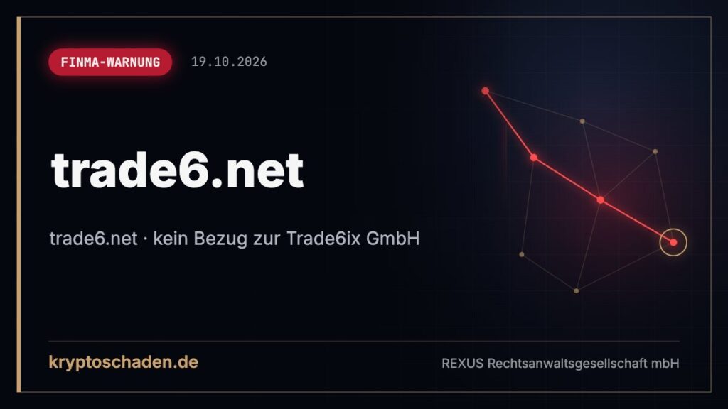 trade6.net: FINMA entlarvt Fake-Auftritt – Guthaben echt?