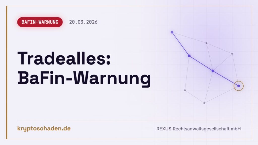 Tradealles: Fake-Krypto-Plattform laut BaFin – eingezahlt?