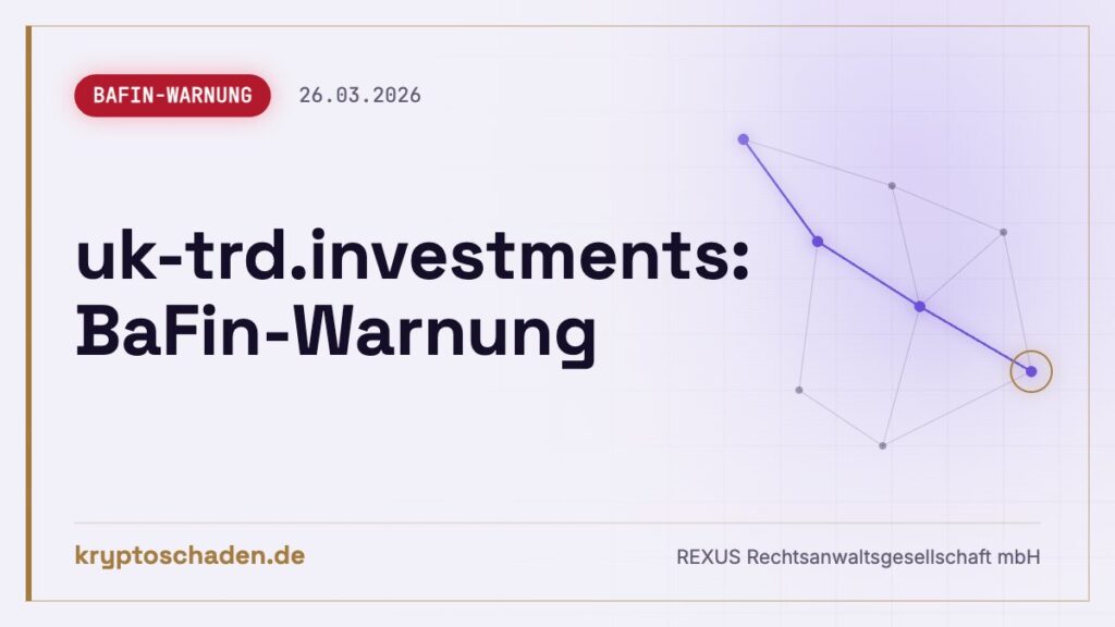 uk-trd.investments: BaFin entlarvt Fake-Aufsicht – gezahlt?