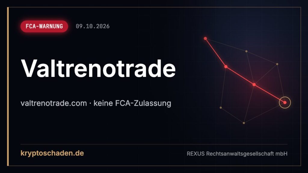 Valtrenotrade: FCA warnt vor Betrug – wer hilft wirklich?