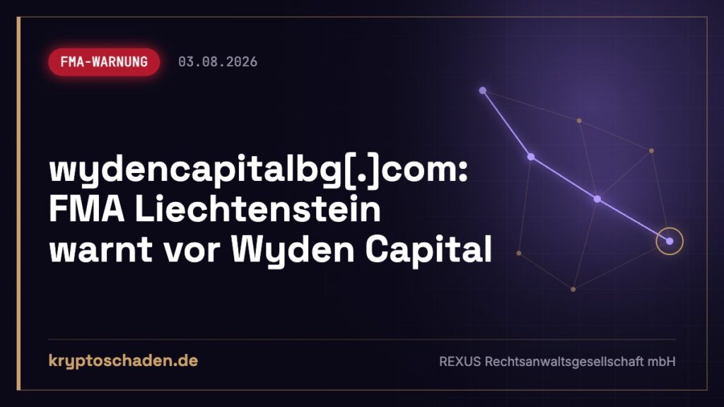 Wyden Capital BG: Keine Bewilligung – was Einzahler tun